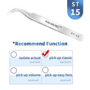 NAGARAKU Eyelash Extension Tweezers Makeup Stainless Steel Non-magnetic Pincet Volume Eyelash Tweezers 3D accurate