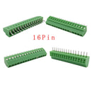 2.54mm/0.1" Pitch PCB Screw Terminal Block Connector 2P 3P 4P 5P 6P 7P 8P 9P 10P 12P 16Pin Terminals 150V 6A for 26-18AWG Cable