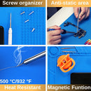 Soldering Mat ESD Antistatic Heat Resistant Insulation Work Mat Soldering Station Kit Silicone Repair Pad Maintenance Platform