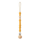 Baby Pacifier Clips Silicone Beads Wooden Ring Pacifier Chain Infant Nipple Appease Soother Chain Clips Dummy Holder Nipple Clip