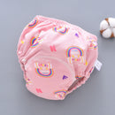 Hot 6 Layer Waterproof Reusable Cotton Baby Training Pants Infant Short Underwear Cloth Baby Diaper Nappies Panties for Children