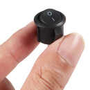 10Pcs 2 Pin ON/OFF Round Rocker Switch LED illuminated Car Dashboard Dash Boat Van 12V Switch On Off