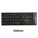 Russian French English Arabic Spanish Portuguese Hebrew Keyboard Stickers Letter Alphabet Layout Sticker For Laptop Desktop PC