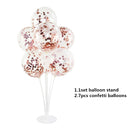 Tubes Balloons Base Holder Column Stand Confetti Latex Foil Balloon Accessories Kids Birthday Baby Shower Party Decora Supplies