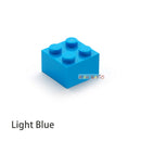 60pcs DIY Building Blocks Thick Figures Bricks 2x2 Dots Educational Creative Size Compatible With 3003 Plastic Toys for Children