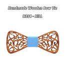Mahoosive New Floral Wood Bow Ties for Men Bowtie Hollow Butterflies Wedding suit wooden bowtie Shirt krawatte Bowknots Slim tie
