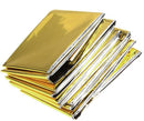 Rayseeda Folding Emergency Blanket 210cm*130cm Silver/Gold Emergency Survival Rescue Shelter Outdoor Camping Keep Warm Blankets