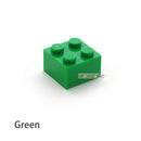 60pcs DIY Building Blocks Thick Figures Bricks 2x2 Dots Educational Creative Size Compatible With 3003 Plastic Toys for Children