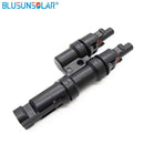 IP67 2 to 1 T Branch PV Connector TUV approved FFM or MMF 100% PP0 2.5mm sq~6.0mm TF0168