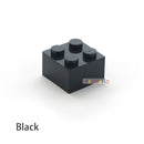 60pcs DIY Building Blocks Thick Figures Bricks 2x2 Dots Educational Creative Size Compatible With 3003 Plastic Toys for Children