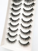NEW 10 Pairs Natural False Eyelashes Fake Lashes Long Makeup 3d Mink Lashes Extension Eyelash Mink Eyelashes for Beauty 54