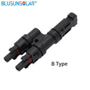 IP67 2 to 1 T Branch PV Connector TUV approved FFM or MMF 100% PP0 2.5mm sq~6.0mm TF0168