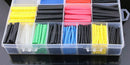 580pcs/530pcs/260pcs Assortment Electronic 2:1 Wrap Wire Cable Insulated Polyolefin Heat Shrink Tube Ratio Tubing Insulation