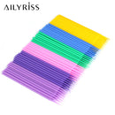 100PCS/Bag Eyelash Brushes Disposable Cotton Swab Micro Individual Eyelashes Microbrush Lash Removing Lash Extension Accessories