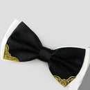 NEW 12cm High-end Men's Suits Bowtie Wedding Groom Groomsmen Bow Tie Double Cravat England Tide Korean Metal Bow Ties