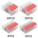 (30&50Pieces) Lever Nuts-3 New style compact Splicing Connectors Quick Disconnect Wire Connectors AWG 24-12