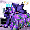 Home textiles cotton Leopard grain rose 3D bedding sets King size 4 Pcs of duvet cover bed sheet pillowcase bedclothes