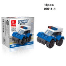 Mini Transportation tank plane Car Educational Assembled Models Building Blocks Compatible small Bricks toys for children