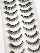 NEW 10 Pairs Natural False Eyelashes Fake Lashes Long Makeup 3d Mink Lashes Extension Eyelash Mink Eyelashes for Beauty 54