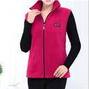 UHYTGF 2022 New Fleece Women Vests Autumn Korean Loose Size Sleeveless Jacket Ladies Fashion Zipper Casual Waistcoat Female 442