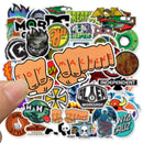 50 PCS Skateboard Fashion brand Logo Waterproof Sticker For Luggage Car Guaitar Skateboard Phone Bicycle Laptop Stickers