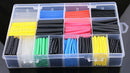580pcs/530pcs/260pcs Assortment Electronic 2:1 Wrap Wire Cable Insulated Polyolefin Heat Shrink Tube Ratio Tubing Insulation