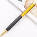 Creative High Grade Metal Gold Foil Into The Water Bead Pen Gold Foil Pen Metal Signature Pen School Stationery Office Supplies