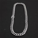 13mm Iced Out Cuban Necklace Chain Hip Hop Jewelry Choker Gold Silver Color Rhinestone CZ Clasp for Mens Rapper Necklaces Link