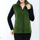 UHYTGF 2022 New Fleece Women Vests Autumn Korean Loose Size Sleeveless Jacket Ladies Fashion Zipper Casual Waistcoat Female 442