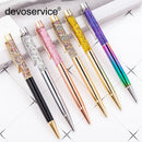 Creative High Grade Metal Gold Foil Into The Water Bead Pen Gold Foil Pen Metal Signature Pen School Stationery Office Supplies