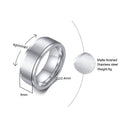 Vnox 6/8mm Spinner Ring for Men Stress Release Accessory Classic Stainless Steel Wedding Band Casual Viking Rune Sport Jewelry