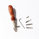 7 in 1 Set Pro Leathercraft Adjustable Stitching and Groover Crease Leather Tool DIY Handmade Practical