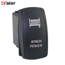 1PC 24V 20A Car Boat Rocker Switch 12V Waterproof Lighted Rocker Toggle Switch ON Off 5 Pin For Marine ATV RZR RV Auto Truck