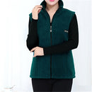 UHYTGF 2022 New Fleece Women Vests Autumn Korean Loose Size Sleeveless Jacket Ladies Fashion Zipper Casual Waistcoat Female 442