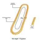 13mm Iced Out Cuban Necklace Chain Hip Hop Jewelry Choker Gold Silver Color Rhinestone CZ Clasp for Mens Rapper Necklaces Link