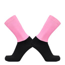 Anti Slip Silicone Summer Aero Socks Whiteline Cycling Socks Men Bicycle Sport Running Bike Socks Calcetines Ciclismo