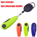WDAIREN Quick Knot Tool Shrimp Shape Fold Fishing Scissors Telescopic Rope Kit Fishing Line Cutter Clipper Nipper Fishing Tackle
