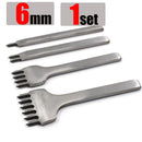 3/4/5/6mm Spacing Punch Tool For Leather Hole Punches Tool Lacing Stitching Sewing DIY Leather Craft Tools 1/2/4/6 Prong