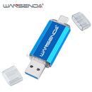 Hotsale WANSENDA OTG USB Flash Drive Type C Pen Drive 512GB 256GB 128GB 64GB 32GB 16GB USB Stick 3.0 Pendrive for Type-C Device