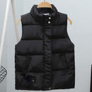 New Fashion Winter Vest For Women Collar Sleeveless Short Coat Women Jacket Waistcoat Female Autumn Women Clothing
