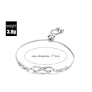 SIPENGJEL Fashion Stainless Steel Endless Love Infinity Chain Bracelets On Hand Adjustable Bracelets For Woman Party Jewelry