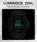 SMAEL Mens Watch Military Waterproof Sport WristWatch Digital Stopwatches For Men 1802 Military Electronic Watches Male Clock