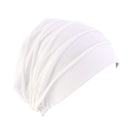 2021 New Elastic Fashion Turban Hat Solid Color Women Warm Winter Headscarf Bonnet Inner Hijabs Cap Muslim Hijab femme Wrap Head