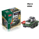 Mini Transportation tank plane Car Educational Assembled Models Building Blocks Compatible small Bricks toys for children