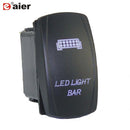 1PC 24V 20A Car Boat Rocker Switch 12V Waterproof Lighted Rocker Toggle Switch ON Off 5 Pin For Marine ATV RZR RV Auto Truck