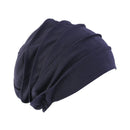 2021 New Elastic Fashion Turban Hat Solid Color Women Warm Winter Headscarf Bonnet Inner Hijabs Cap Muslim Hijab femme Wrap Head