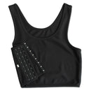 S-5XL Flat Breast Binder Les Corset Tomboy Lesbian Underwear Women Seamless Summer Short Vest Plus Size Tank Top Shaper Bustier