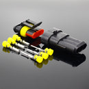 2-5sets Kit 2 pin 1/2/3/4/5/6 pins Way AMP Super seal Waterproof Electrical Wire Connector Plug for car waterproof connector