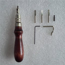 7 in 1 Set Pro Leathercraft Adjustable Stitching and Groover Crease Leather Tool DIY Handmade Practical