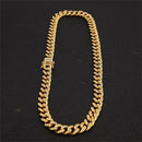 13mm Iced Out Cuban Necklace Chain Hip Hop Jewelry Choker Gold Silver Color Rhinestone CZ Clasp for Mens Rapper Necklaces Link